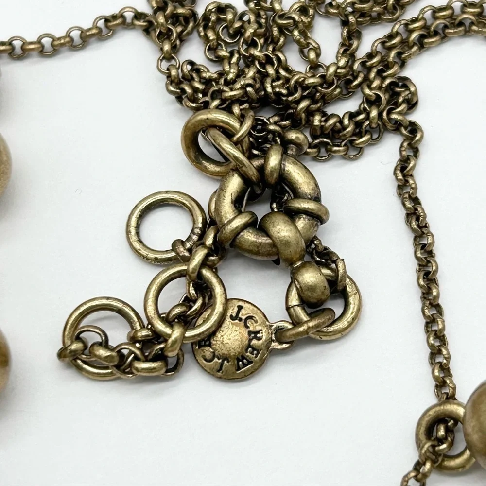 J. Crew Gold Bead Necklace